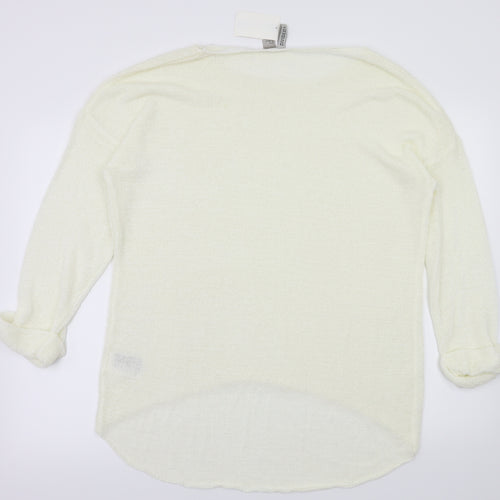 H&M Womens Ivory   Basic Blouse Size M