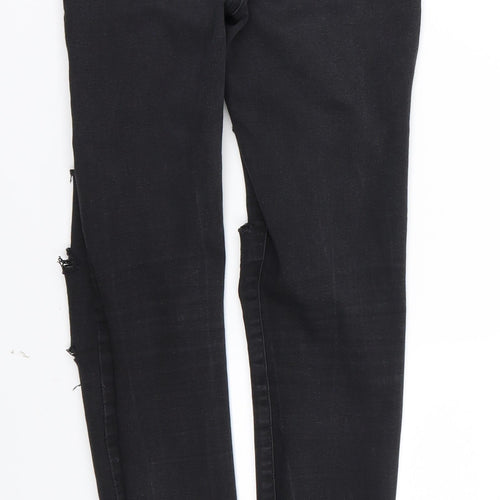 Denim & Co. Womens Black  Denim Skinny Jeans Size 8 L29 in