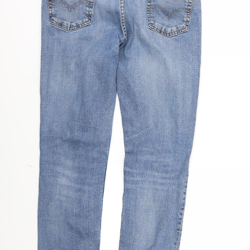 Levi's Mens Blue  Denim Straight Jeans Size 32 L31 in