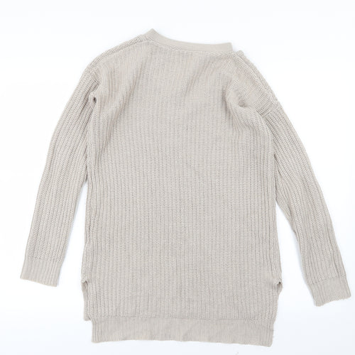 Select Womens Beige  Knit Pullover Jumper Size 6