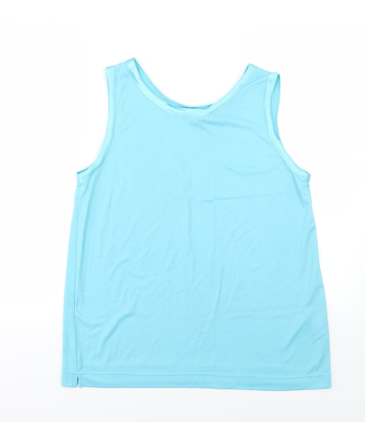Papillon Womens Blue  Jersey Basic Tank Size M