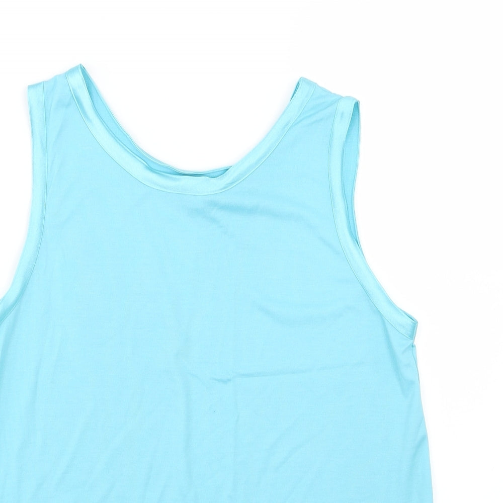 Papillon Womens Blue  Jersey Basic Tank Size M