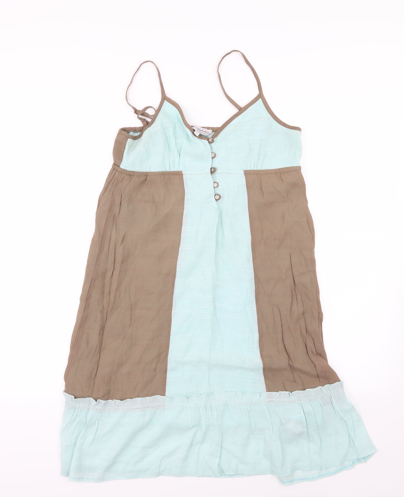 Miss Llu Womens Blue  Woven A-Line  Size M