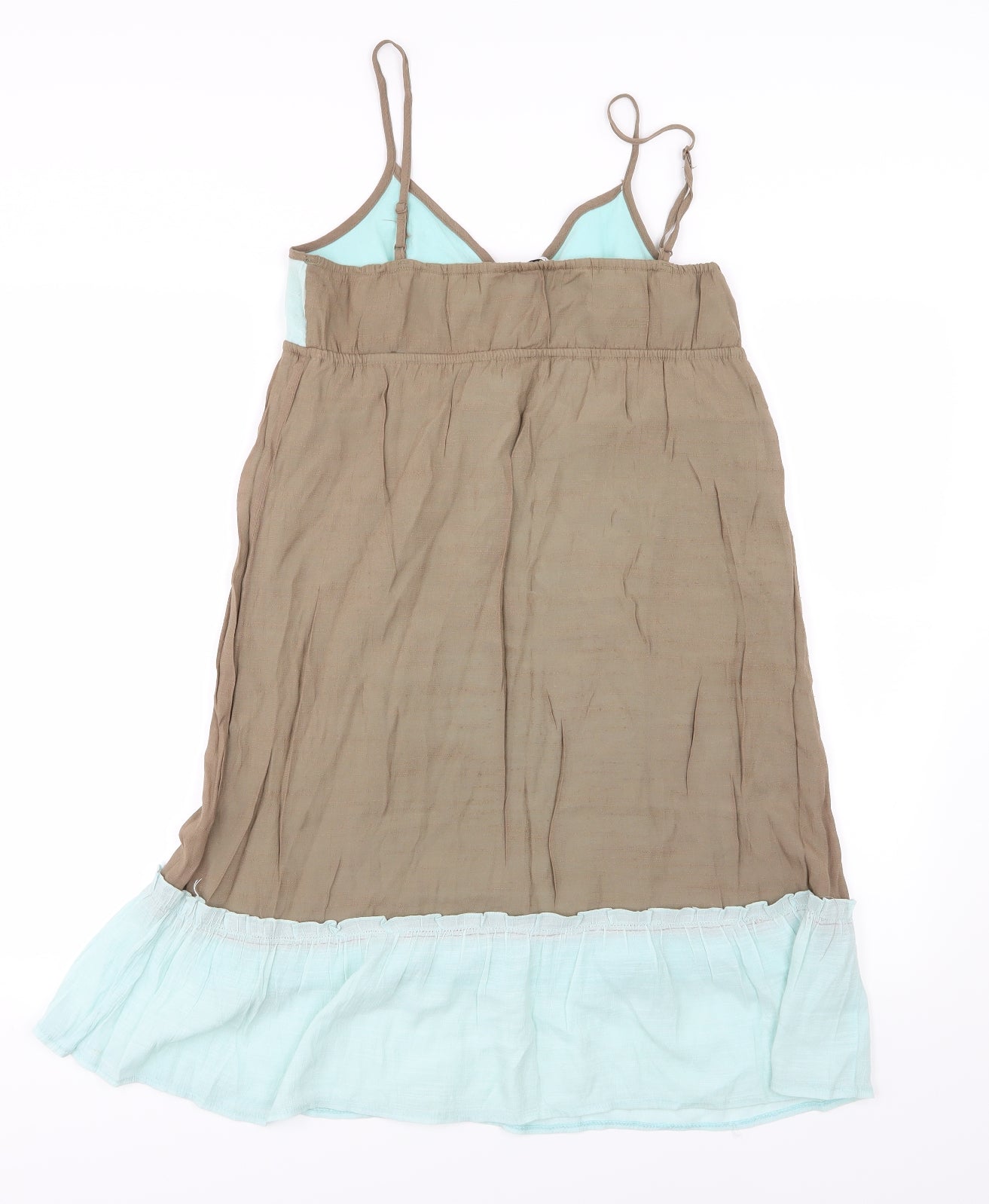 Miss Llu Womens Blue  Woven A-Line  Size M