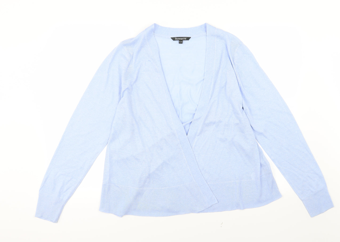 Bonmarché Womens Blue  Knit Cardigan Jumper Size 16
