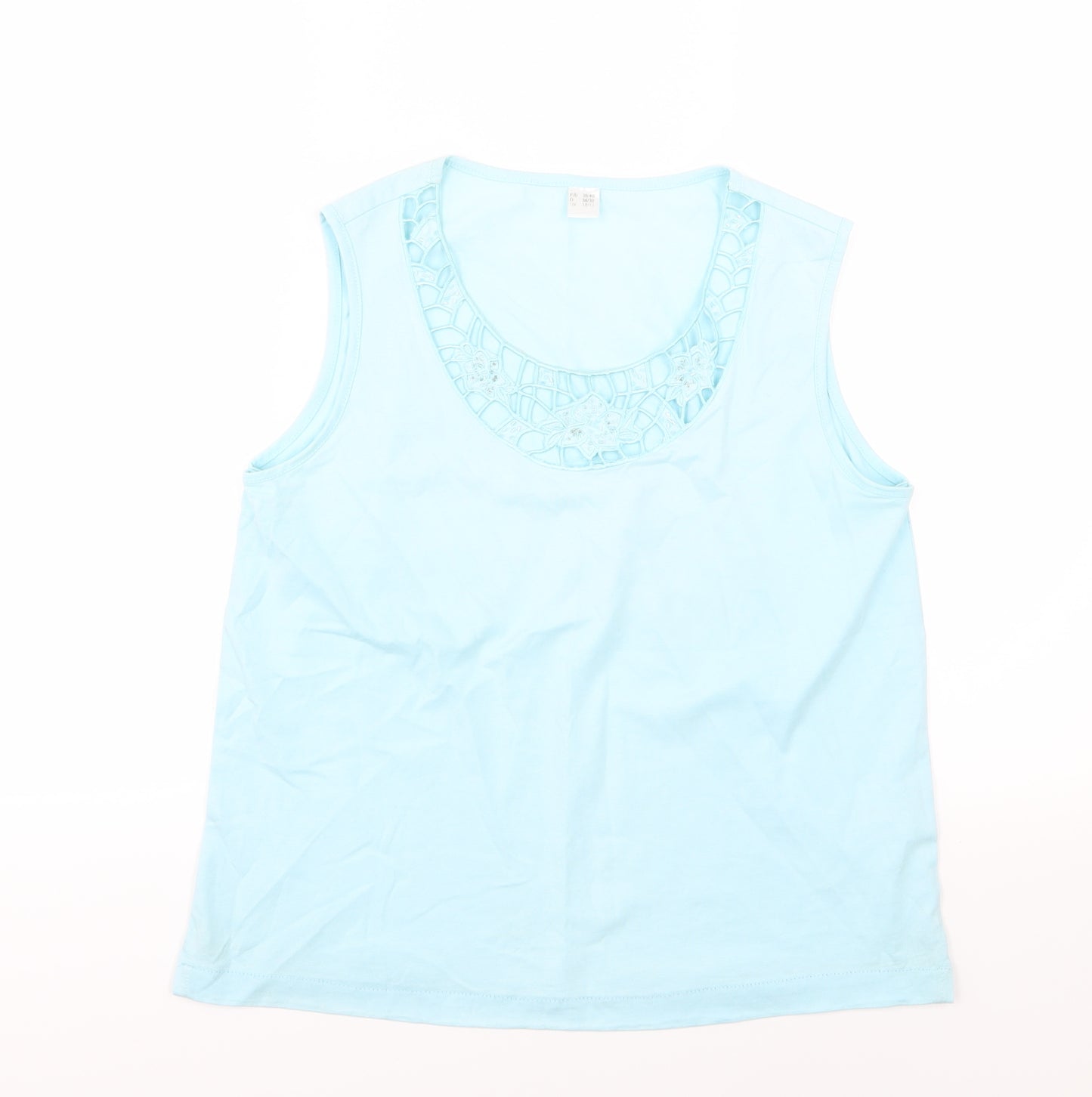 Preworn Womens Blue  Jersey Basic Tank Size 10