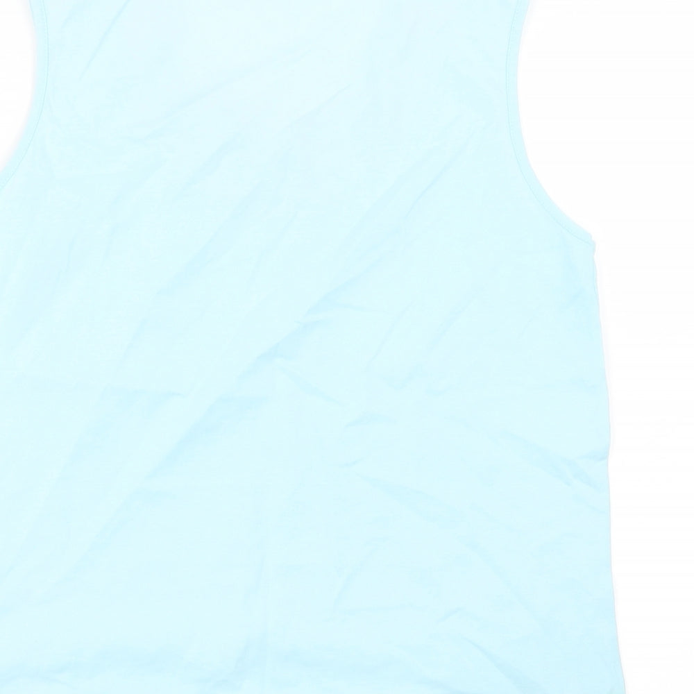Preworn Womens Blue  Jersey Basic Tank Size 10