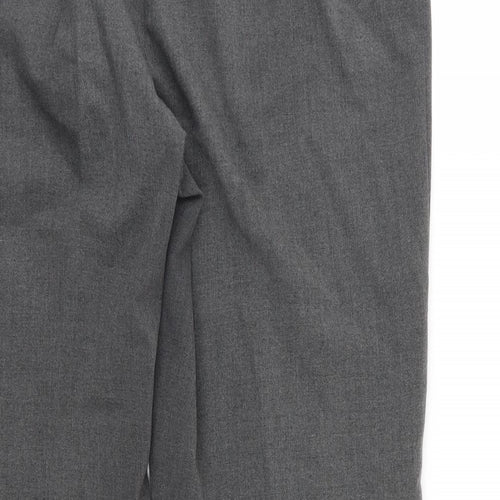 Ellie Louise Womens Grey  Rayon Trousers  Size 16 L28 in