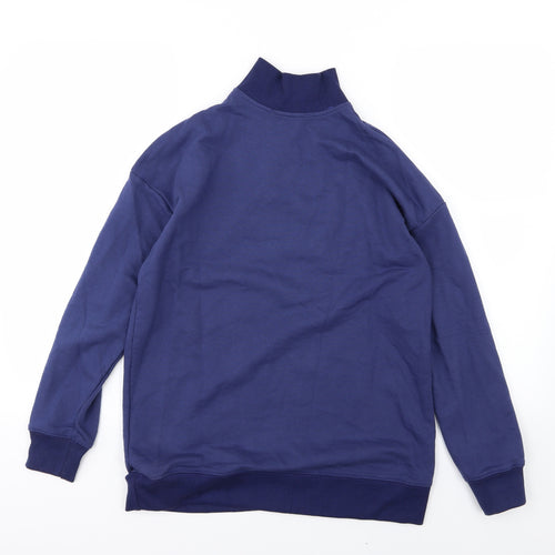 Daisy Street Womens Blue  Jersey Pullover Sweatshirt Size 12