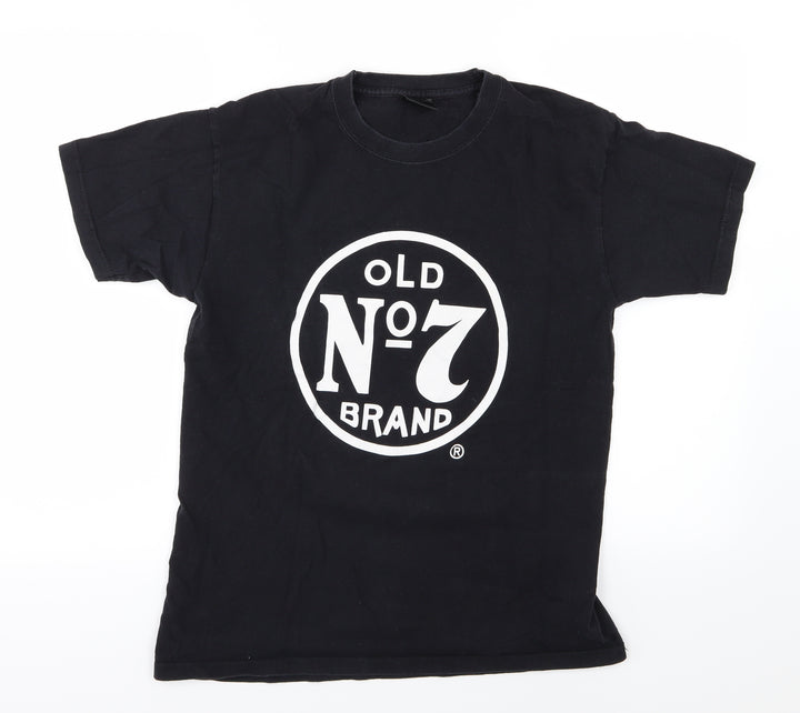 Jack Daniels Mens Black Jersey T-Shirt Size M