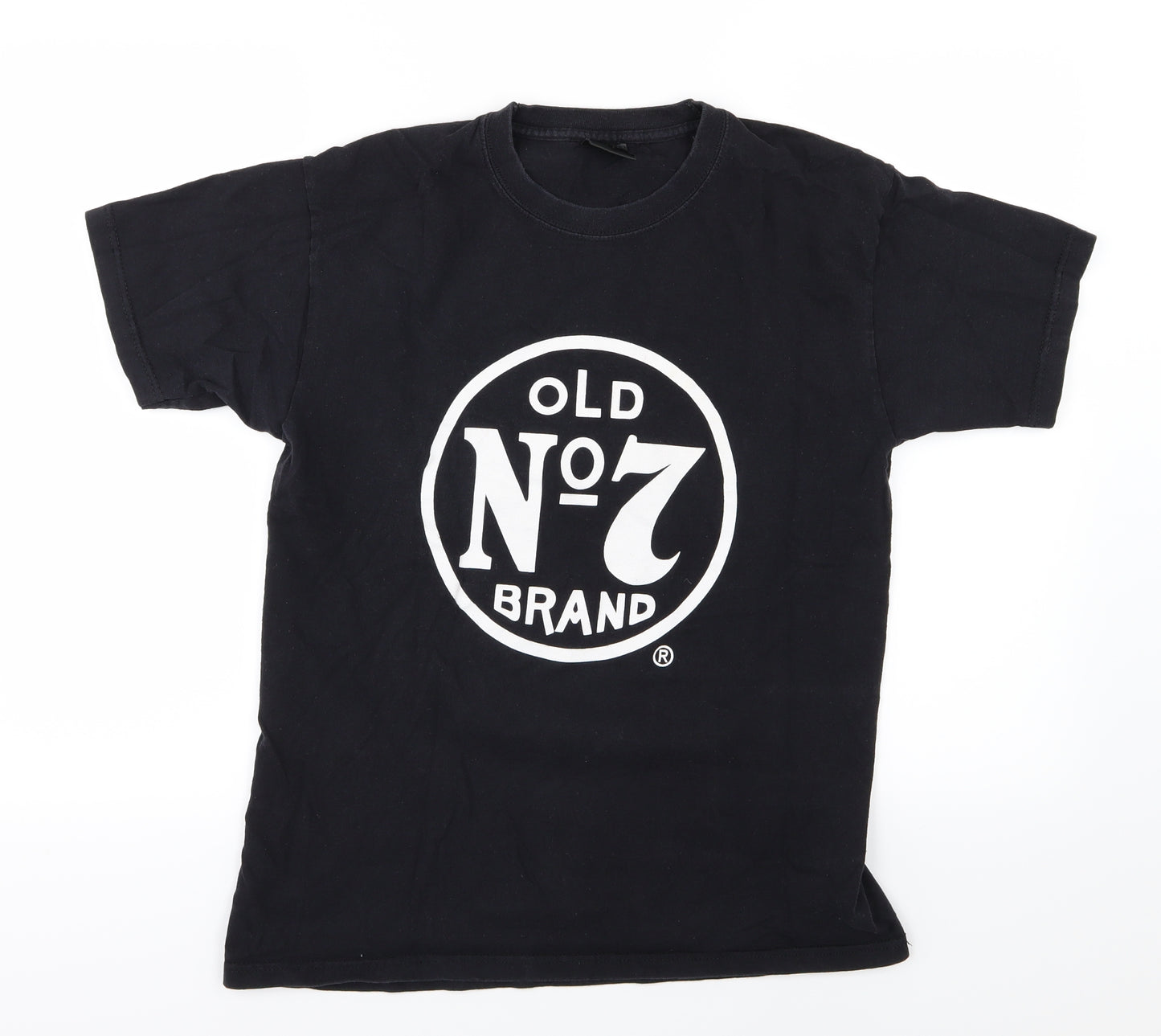 Jack Daniels Mens Black  Jersey  T-Shirt Size M
