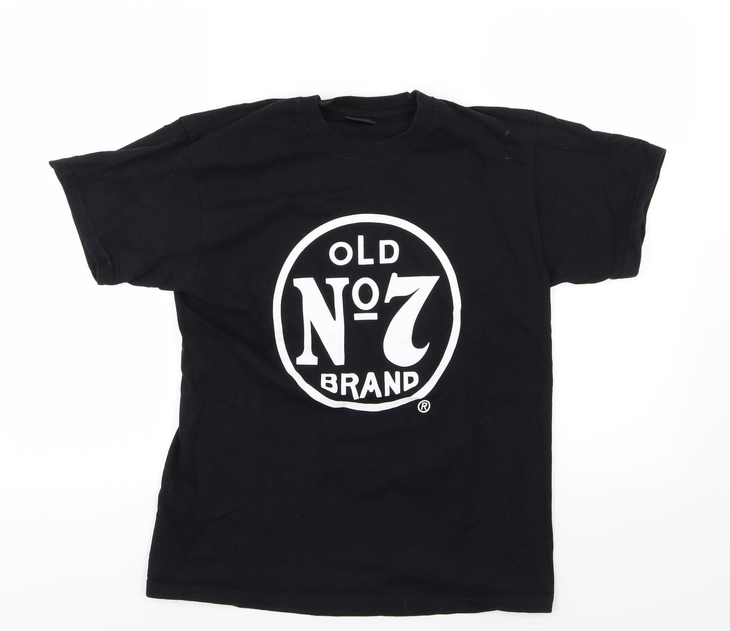 Jack Daniels Mens Black  Jersey  T-Shirt Size M