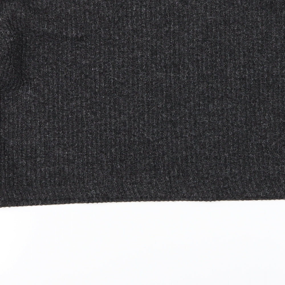 New Look Womens Grey  Knit Pullover Jumper Size M  - Cropped