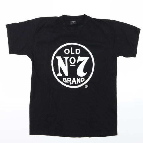 Jack Daniels Mens Black  Jersey  T-Shirt Size M