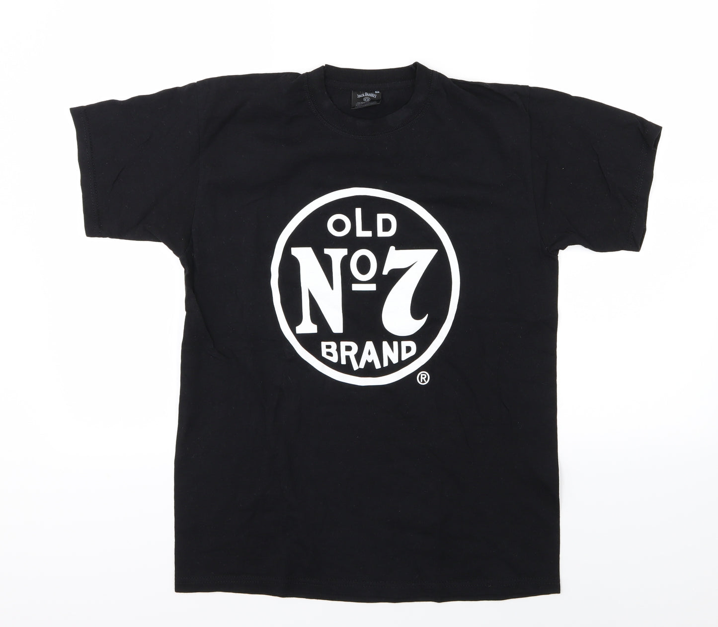Jack Daniels Mens Black  Jersey  T-Shirt Size M