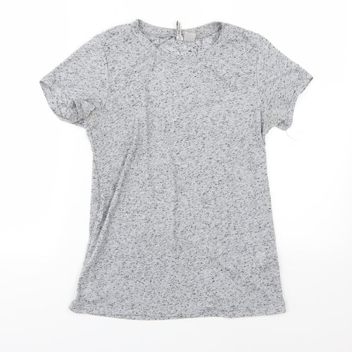 H&M Womens Grey  Jersey Basic T-Shirt Size S