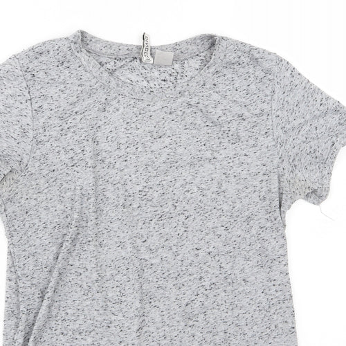 H&M Womens Grey  Jersey Basic T-Shirt Size S