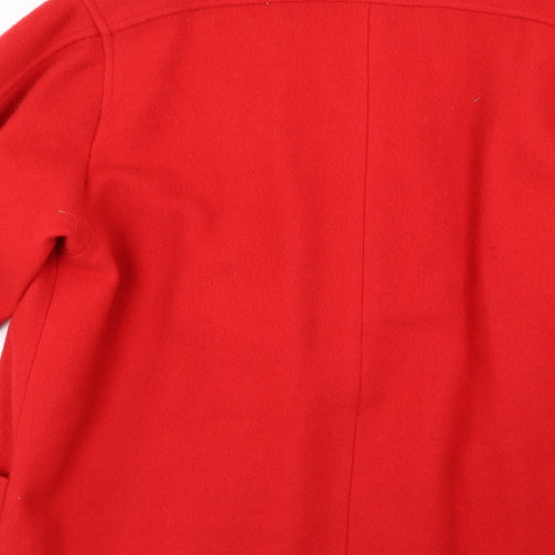 First Choice Womens Red  Knit Overcoat Coat Size 18