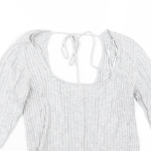 NEXT Womens Grey  Knit Pullover Jumper Size 8