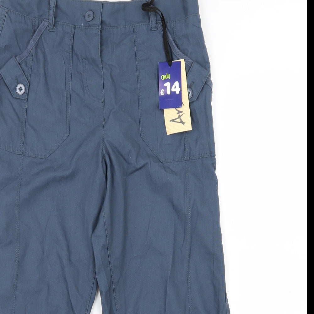 Arista Womens Blue   Cropped Trousers Size 16 L21 in