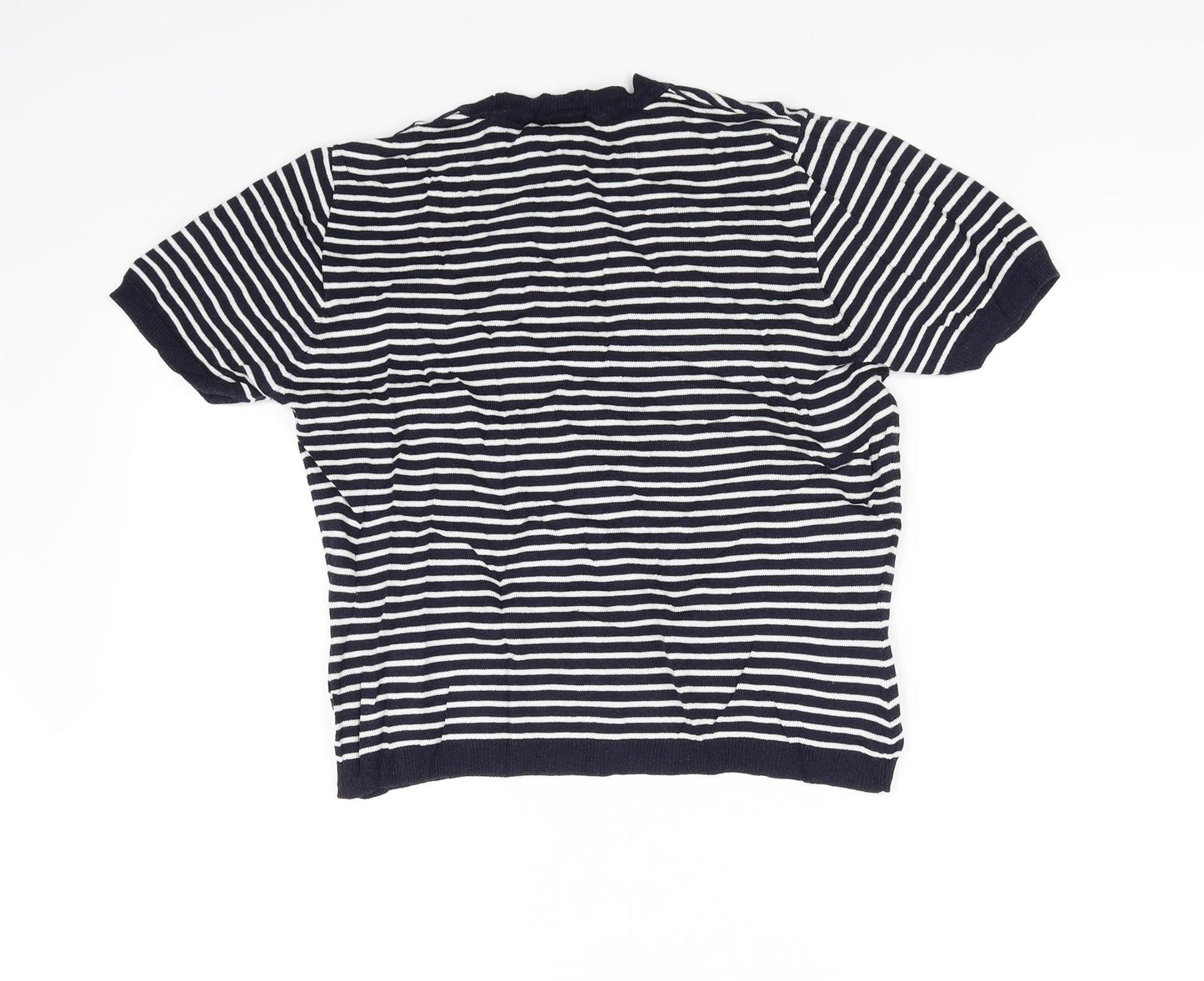 Laura Ashley Womens Blue Striped  Camisole T-Shirt Size L