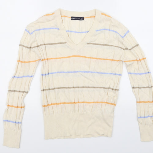 M&S Collection Womens Beige   Pullover Jumper Size S