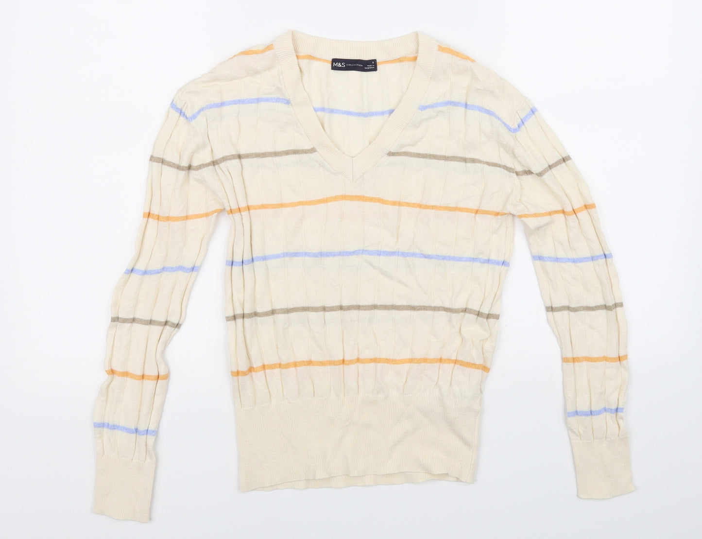 M&S Collection Womens Beige   Pullover Jumper Size S