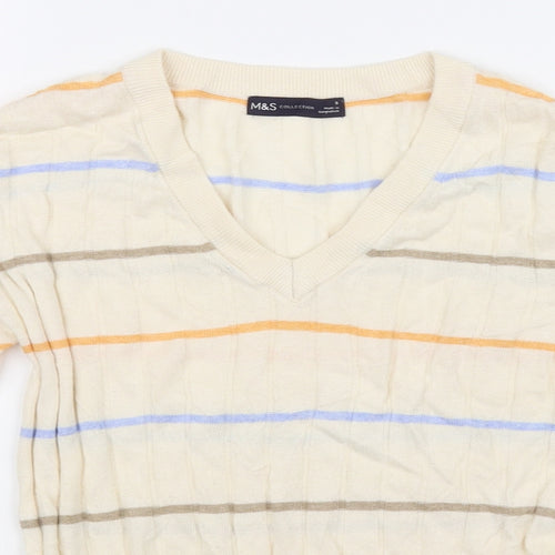 M&S Collection Womens Beige   Pullover Jumper Size S