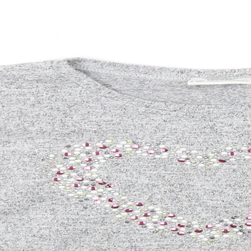Sweet Millie Girls Grey   Pullover Jumper Size 7 Years
