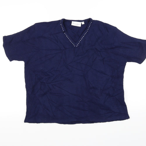 Sara Neal Womens Blue   Pullover Jumper Size 18