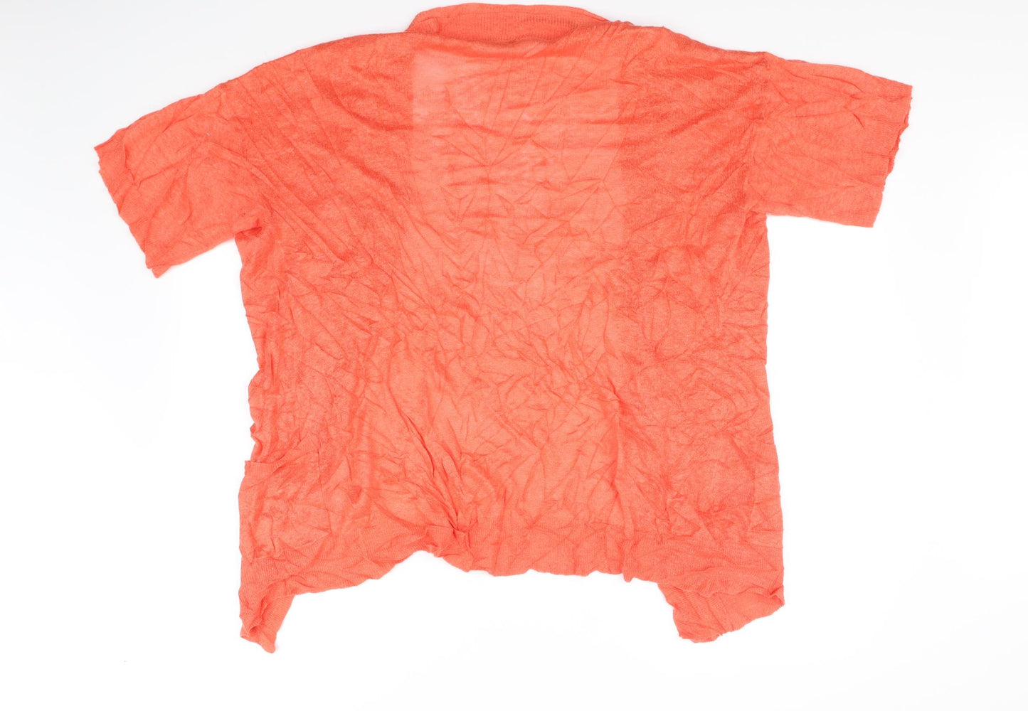 M&S Collection Womens Orange   Cardigan Jumper Size 16