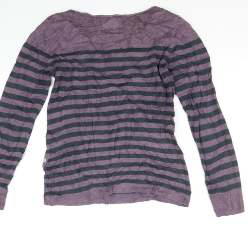 adelaide street Womens Blue Striped  Pullover Jumper Size M