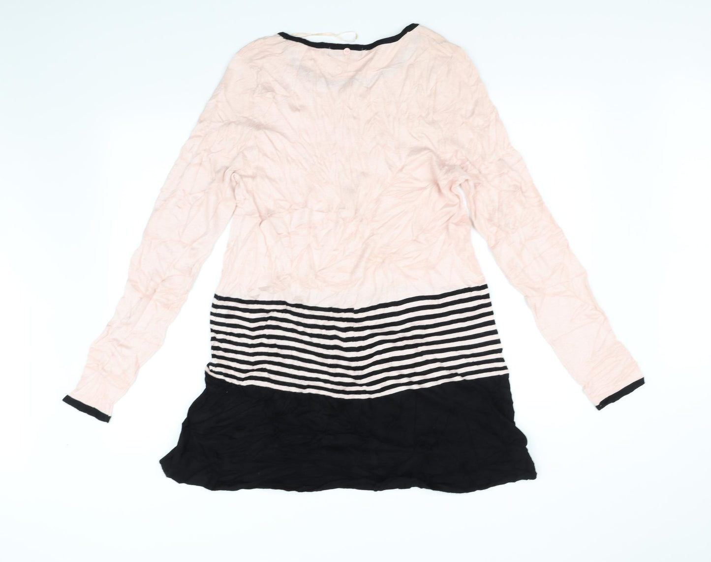 Bonmarche Womens Pink Striped  A-Line  Size S
