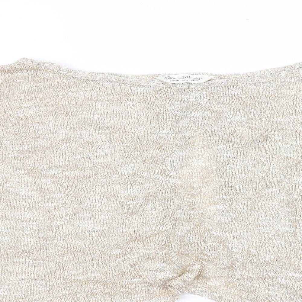 Miss Selfridge Womens Beige   Pullover Jumper Size 10