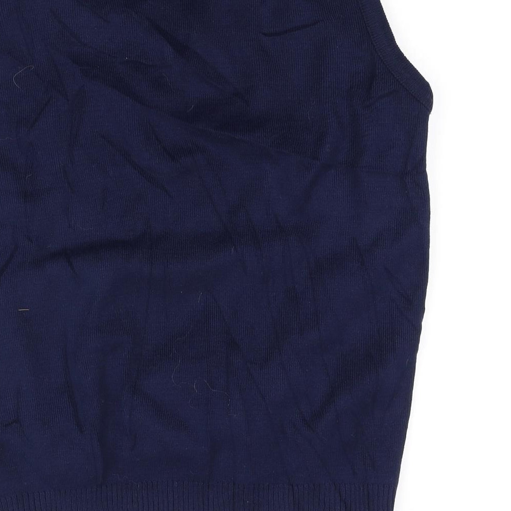 London Mens Blue   Vest Sweatshirt Size S  - christmas
