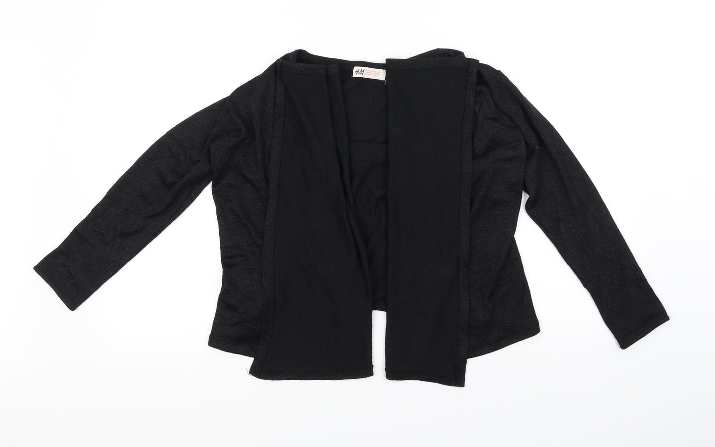 H&M Girls Black   Cardigan Jumper Size 11-12 Years