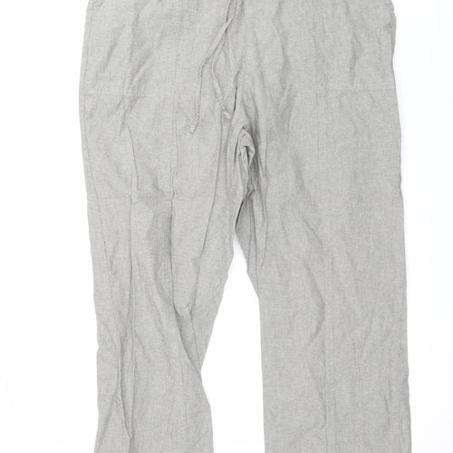 isle Womens Grey   Trousers  Size 16 L24 in