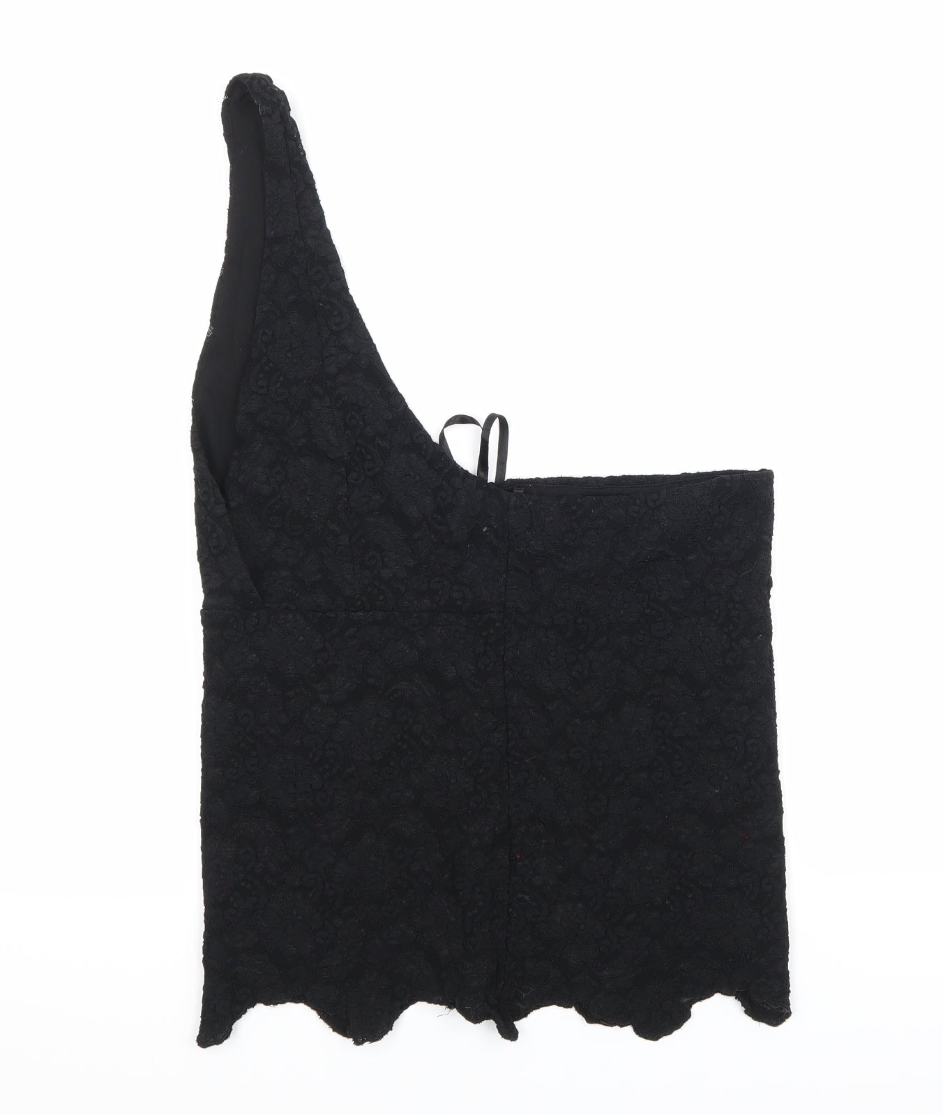 Fransa Womens Black Floral  Basic Blouse Size L