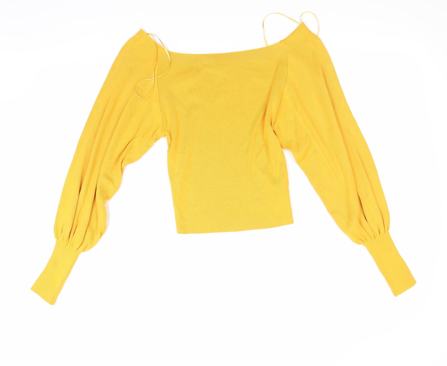 Topshop Womens Orange  Corduroy Pullover Jumper Size 8