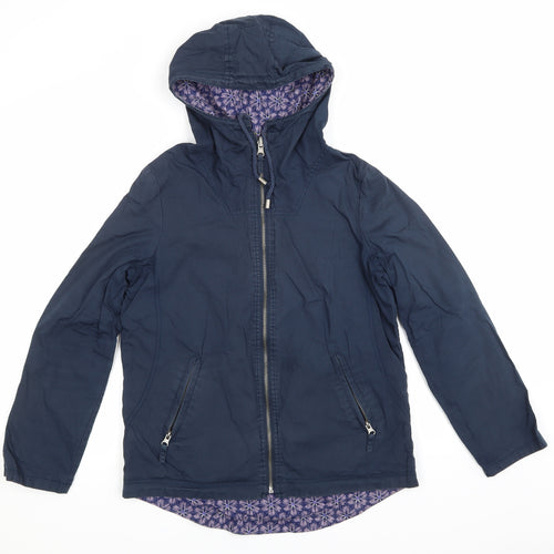 Preworn Womens Blue   Windbreaker Coat Size S