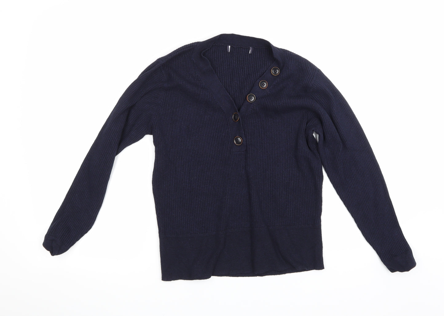 Preworn Womens Blue  Knit Pullover Jumper Size S