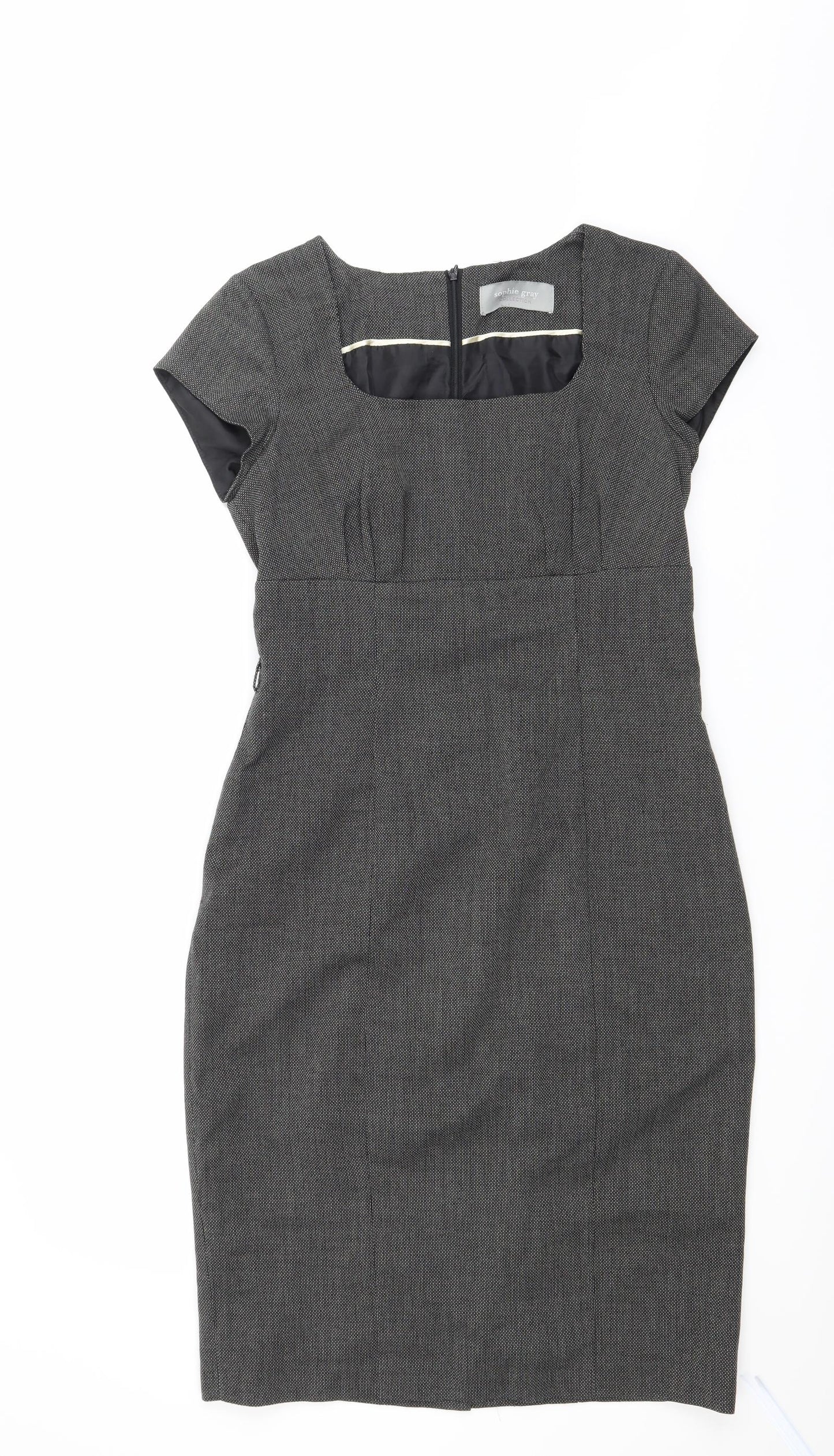 Sophie Grey Womens Grey   A-Line  Size 10