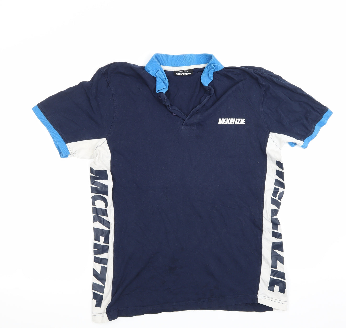 McKenzie Mens Blue  Jersey  Polo Size M