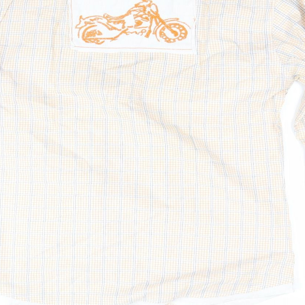 Never Nine Mens Beige    Button-Up Size XL