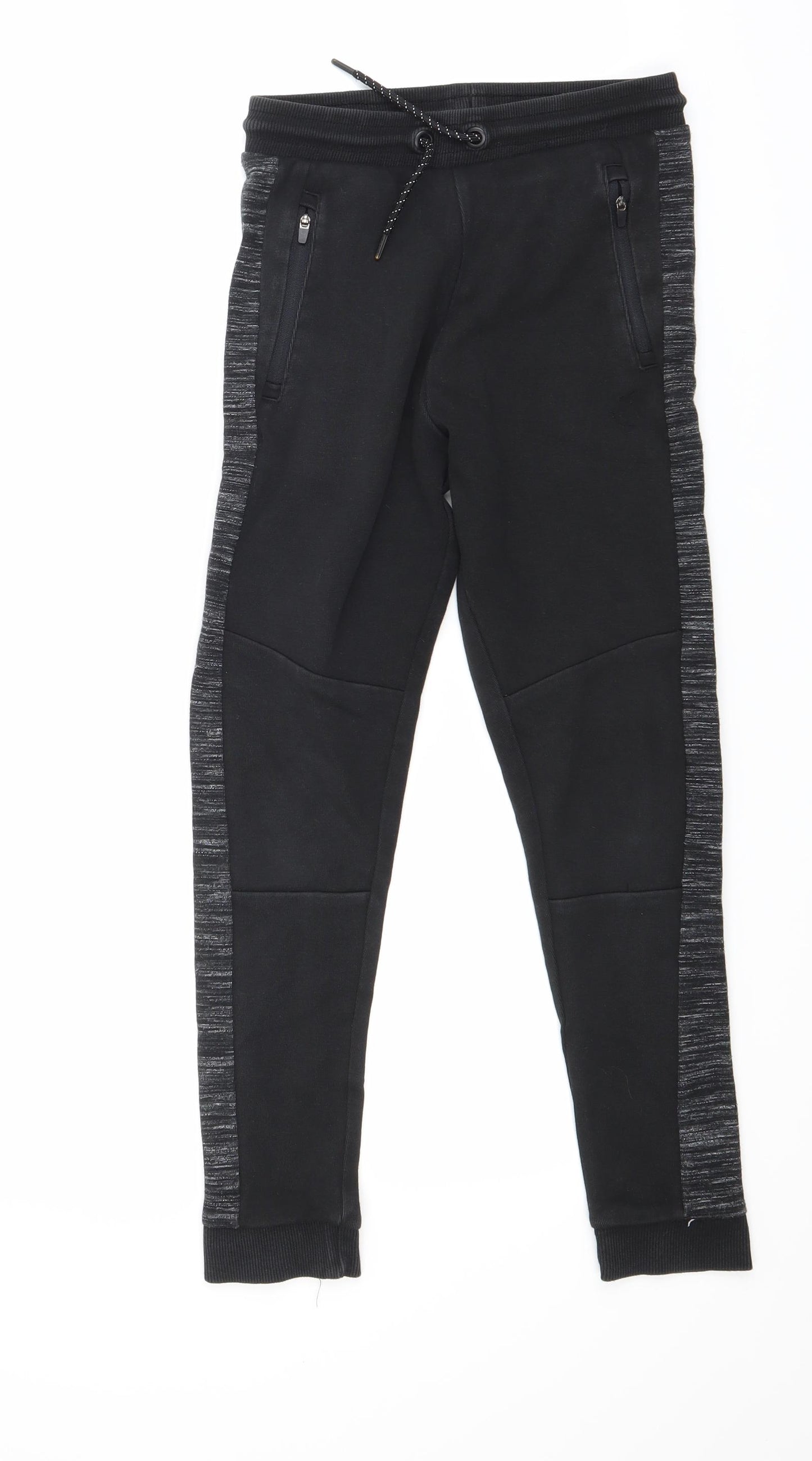 George Boys Black   Jogger Trousers Size 10 Years