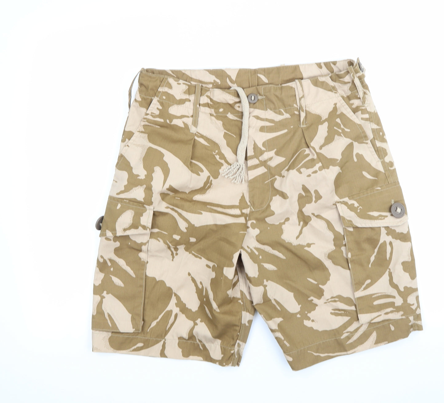 Preworn Mens Brown Camouflage  Cargo Shorts Size 32