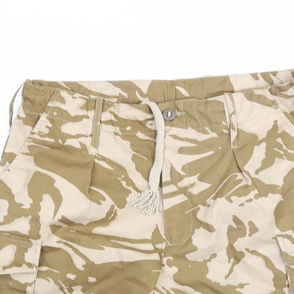 Preworn Mens Brown Camouflage  Cargo Shorts Size 32