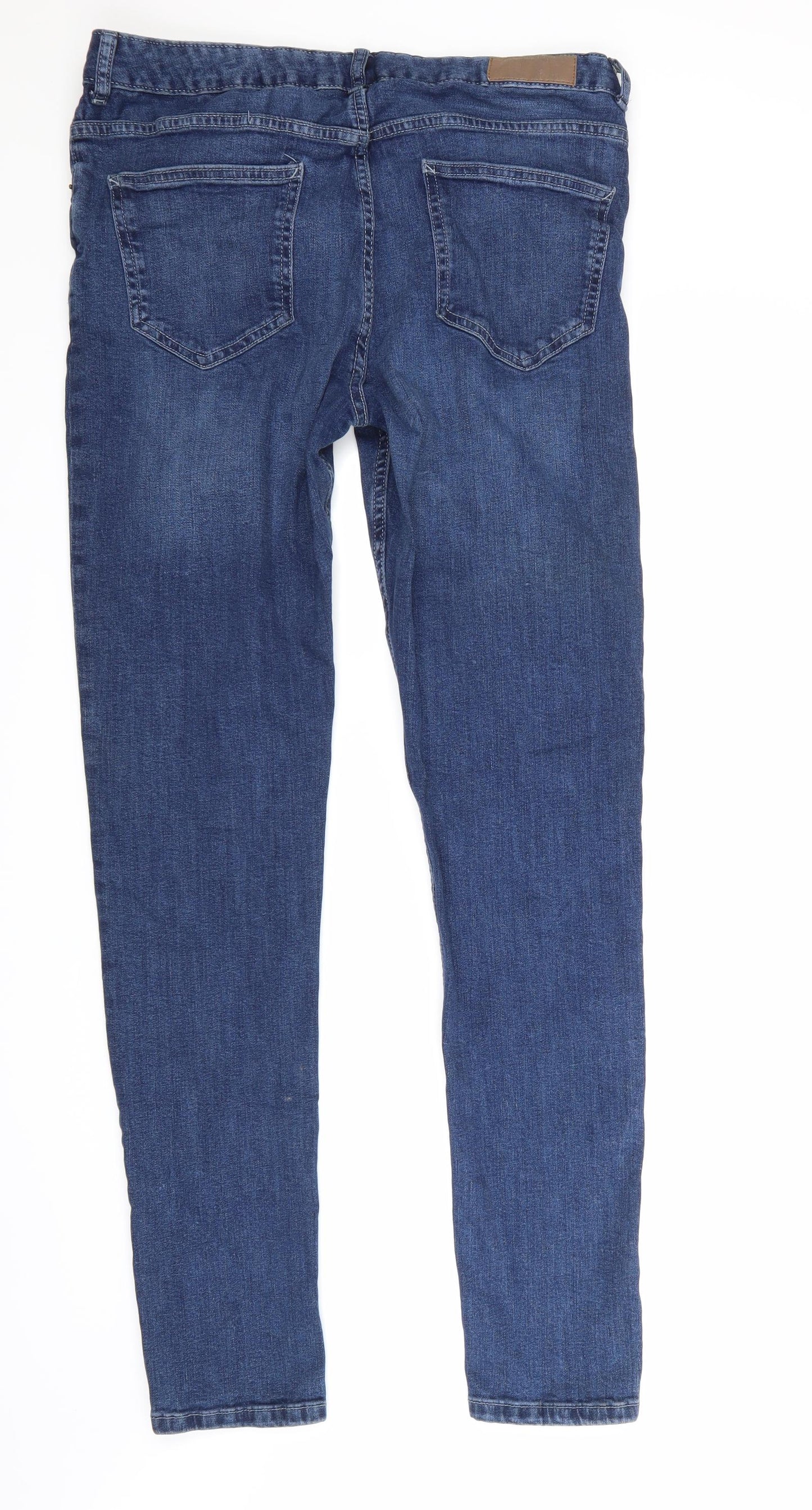 Primark Mens Blue  Denim Skinny Jeans Size 34 L34 in