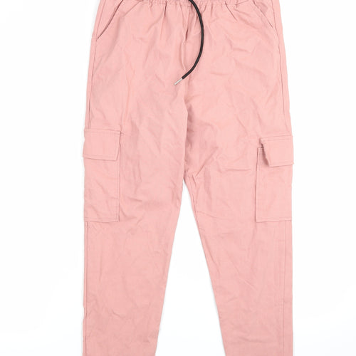 Preworn Girls Pink   Jogger Trousers Size XL