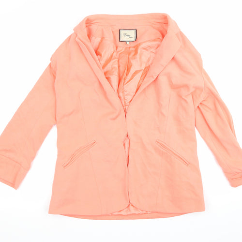 Evita Womens Orange   Jacket Blazer Size 12